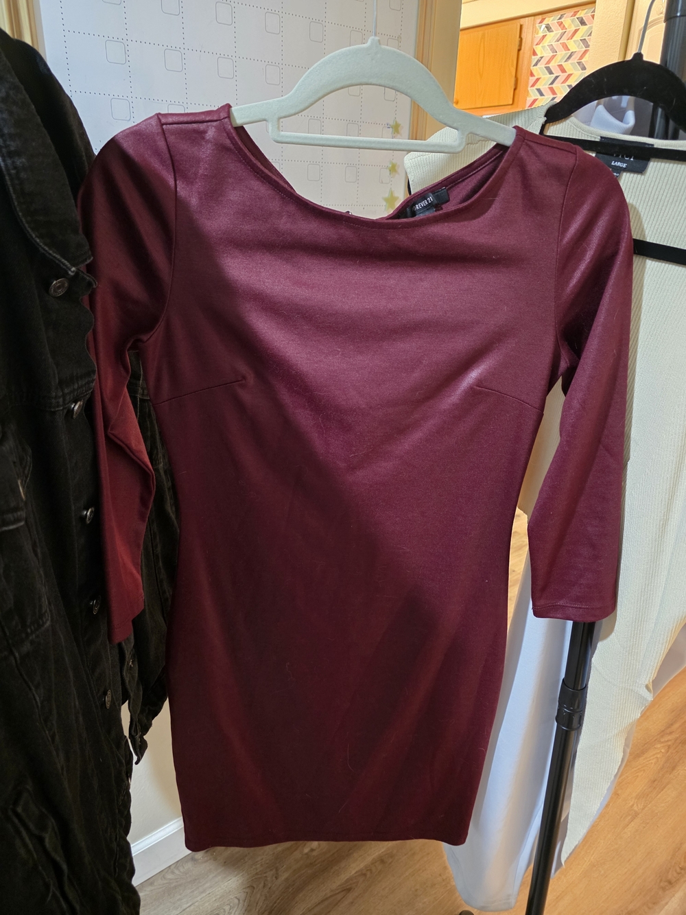 Burgundy Women's Sheath Dress - Forever 21
